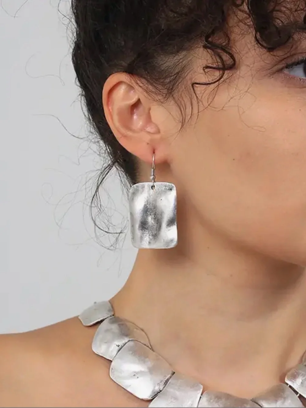 Silver Statement Fine Silver Plated Jewelry Set